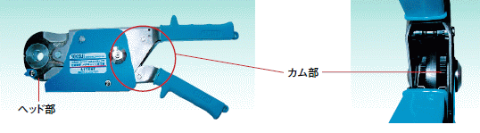 ヘッド部　カム部