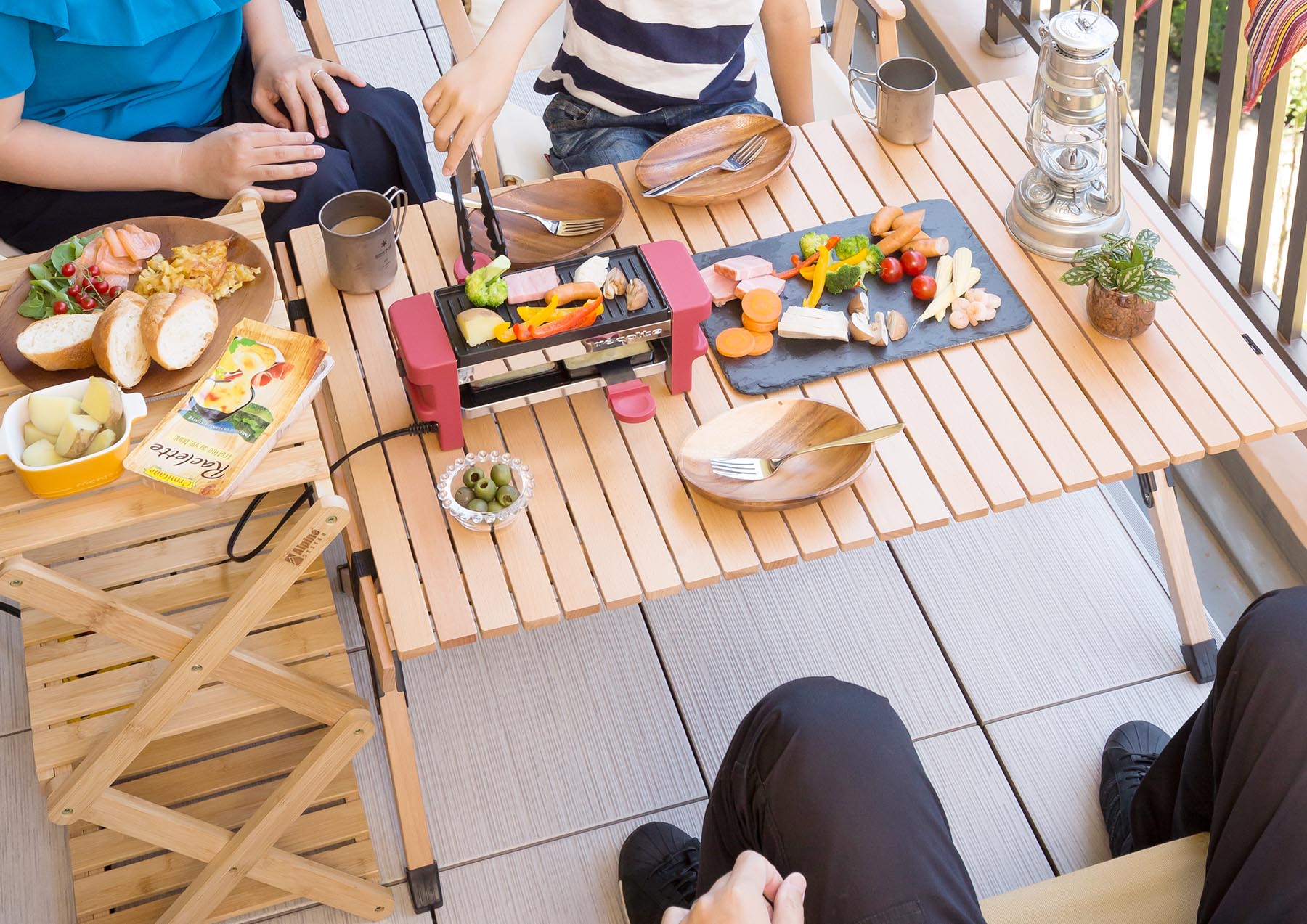クレガーレ バルコニーで朝食
