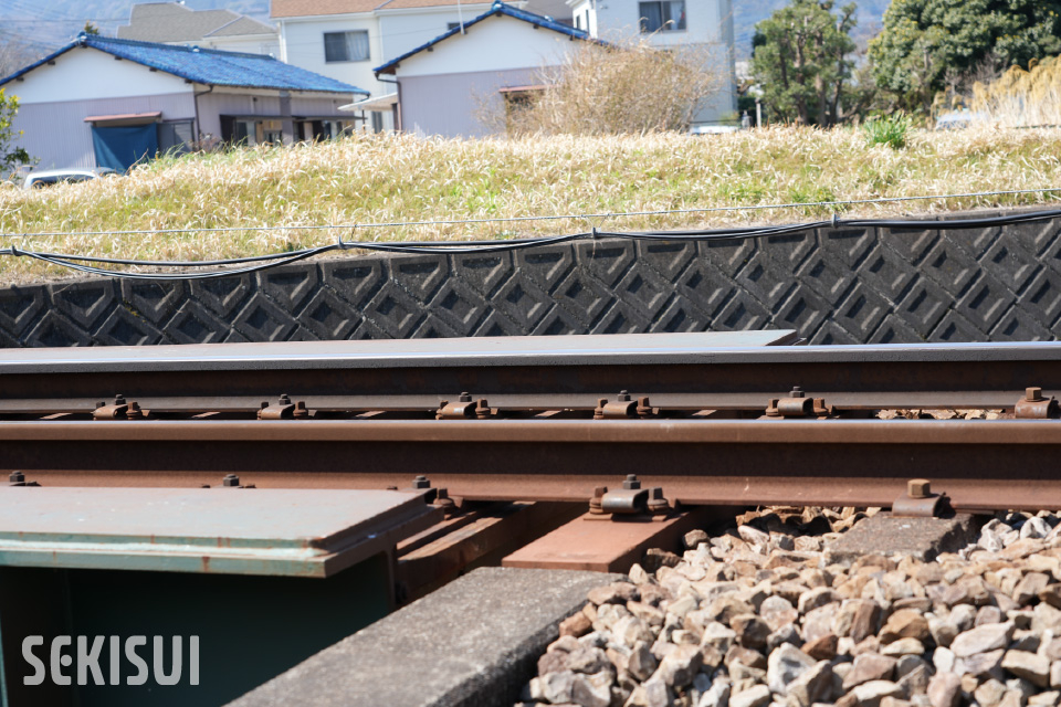 やとがわ橋梁のFFU合成まくらぎ