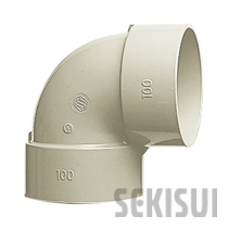 エル DVカラー継手(シルバー) 90°エルボ DL 65（品番:JDDL65）｜積水化学