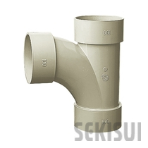 エスロンDVカラー継手 90°大曲りY〈LT〉シルバー