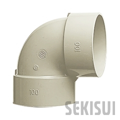 DVカラー継手(シルバー) 90°エルボ