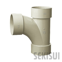 DVカラー継手(シルバー) 90°大曲りY