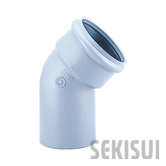 下水道用エスロンパイプ ゴム輪受口45°曲管(差し口)(射出成形品)