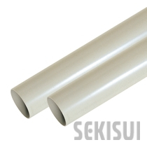 エスロンカラーパイプVP シルバー プレーンエンド直管