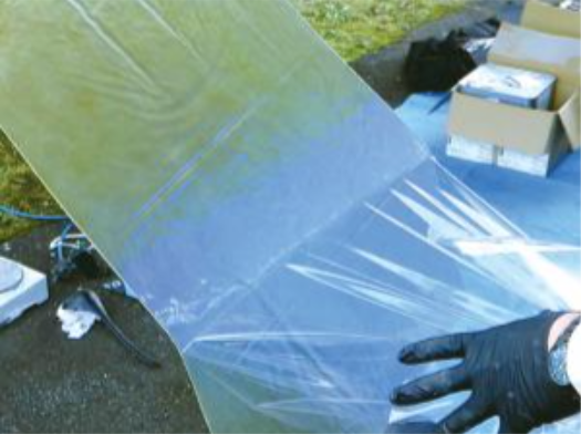 紫外線硬化型FRPシート「インフラガードUVP」